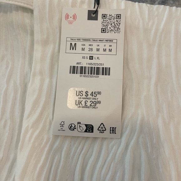 White Zara skort - Picture 2 of 3